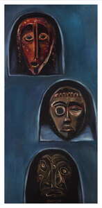 Oil painting "Masks" on canvas